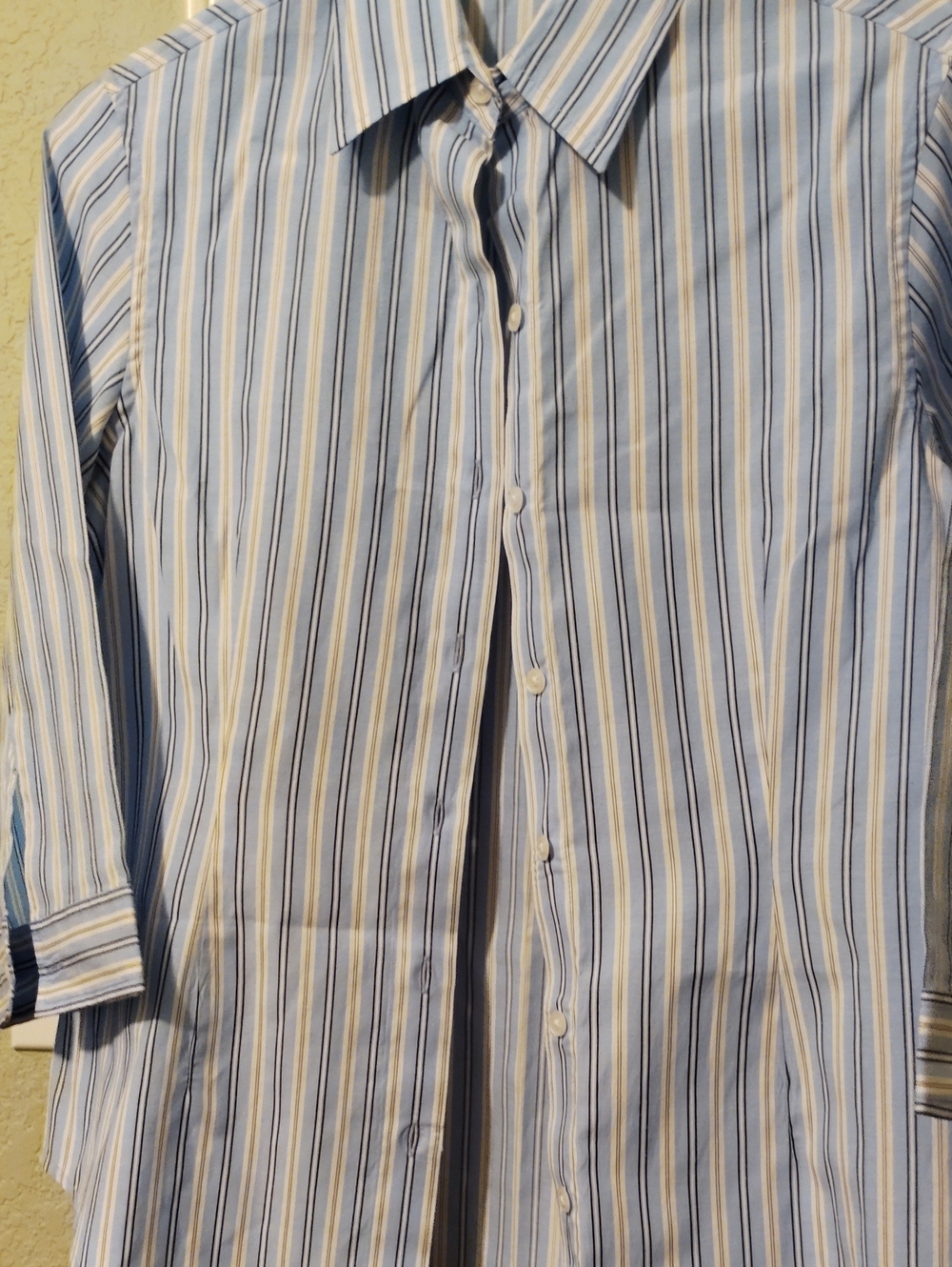 Austin Clothing Co. Women's Button Down Shirt 3/4 Sleeve Size L